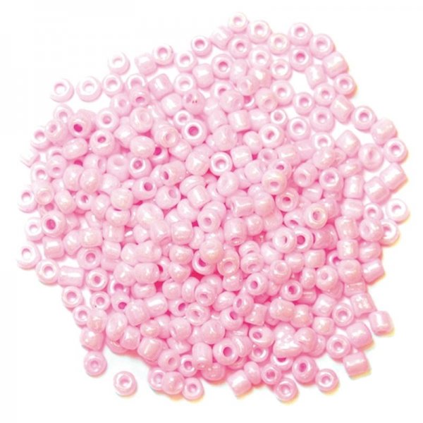 Pink Pearl Jewelry glass beads 8mm package of 65