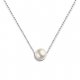 Woman floating stainless steel necklace fashion necklace jewelry rose