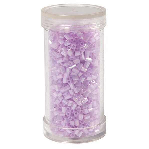 Bugle beads, pearls Mauve-2.5 Haomi