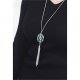 Female long tassel necklace long necklace jewelry pendant logo