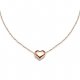 Female floating heart pendant necklace stainless steel jewelry fashion necklace