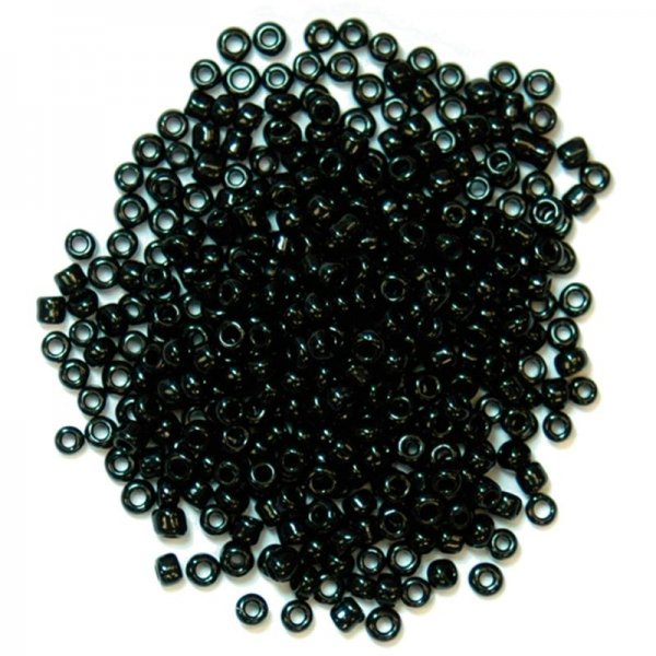 Black beads 2 mm