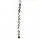 Fashion strung beads, black and white beads