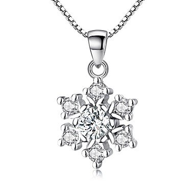 Women cubic zirconia pendant necklace jewelry classic