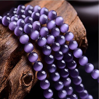 DIY jewelry synthetic gemstones 46 purple beads ball 0.8 cm DIY bracelets necklaces