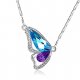 Woman cut diamond necklace pendant necklace butterfly wings Animals