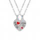 Female Friendship necklace heart necklace fashion jewelry