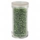 Bugle beads, 2.5 mm green