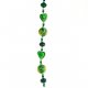 Fashion strung beads, mixed green