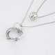 Double-layered necklace pendant necklace female fashion jewelry necklace