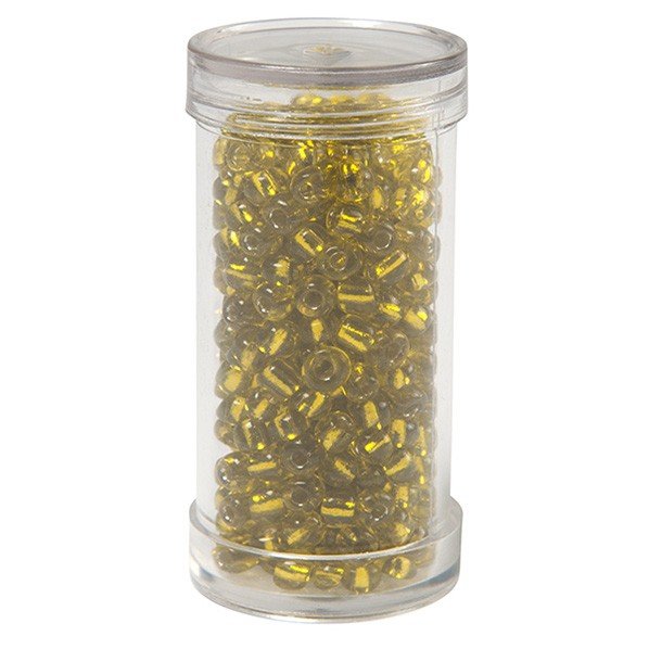 Seed beads, yellow - Size 6