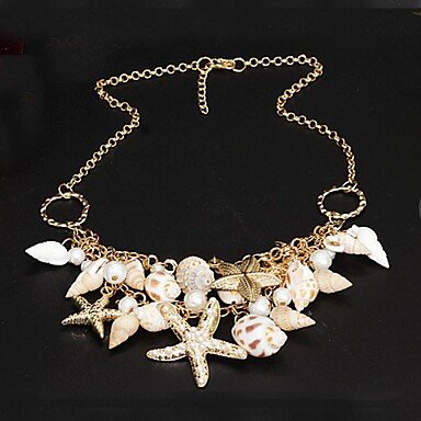 Women Double sea shell necklace fashion jewelry necklace