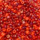 Seed beads, red - 50 g