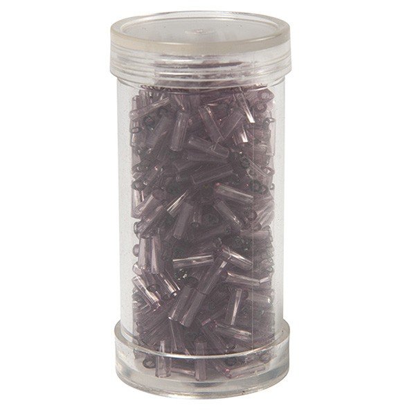 Bugle beads, pearls Mauve-12 Haomi