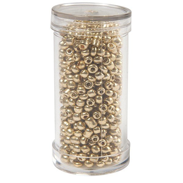 Seed beads, gold - Size 8