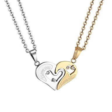 Stainless steel heart pendant necklace women necklace jewelry friend