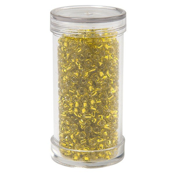 Seed beads, yellow - Size 8