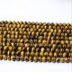 DIY jewelry 65 yellow crystal agate beads 0.6 cm circular DIY bracelets necklaces