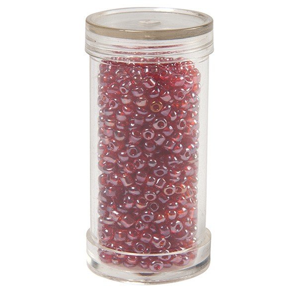 Seed beads, pearls red, Size 8