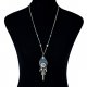 Tassels beads long necklace female hollow flower tassel necklace jewelry