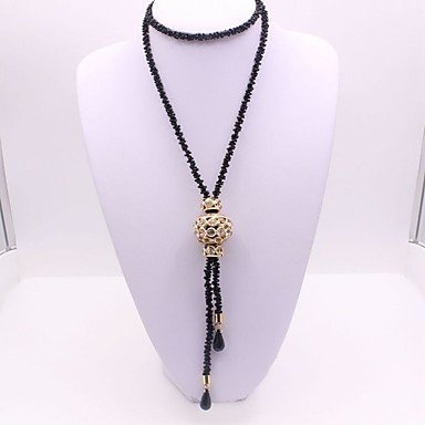 Female long necklace diamond necklace classic fashion accessories daily