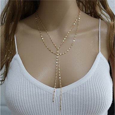 Female geometric necklaces layered necklace elegant necklace jewelry