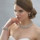 Women's Pearl Jewelry Set Drop Earrings Pearl Necklace Women Elegant Bride Pearl Rhinestone Silver Plated Earrings Jewelry White