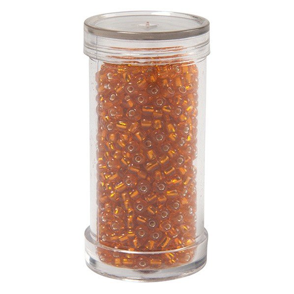 Seed beads, orange - Size 8