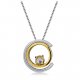 Women color cubic zirconia necklace sterling silver necklaces jewelry